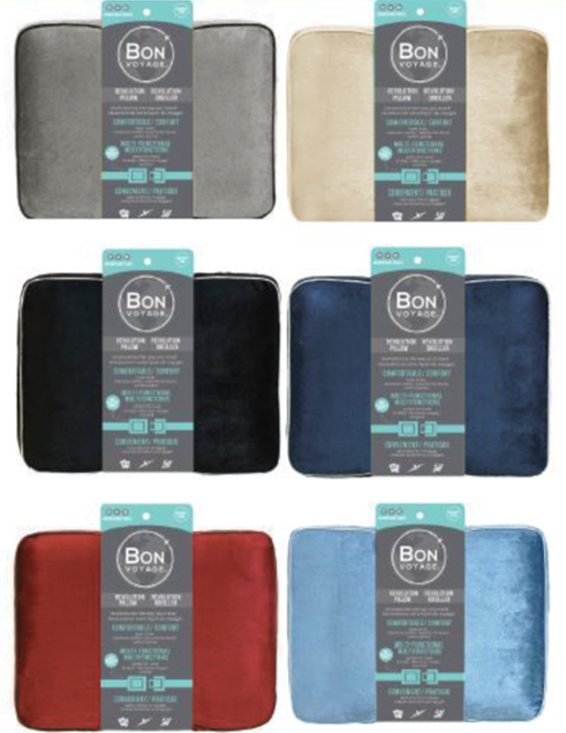 Bon Voyage Memory Foam Square Pillow